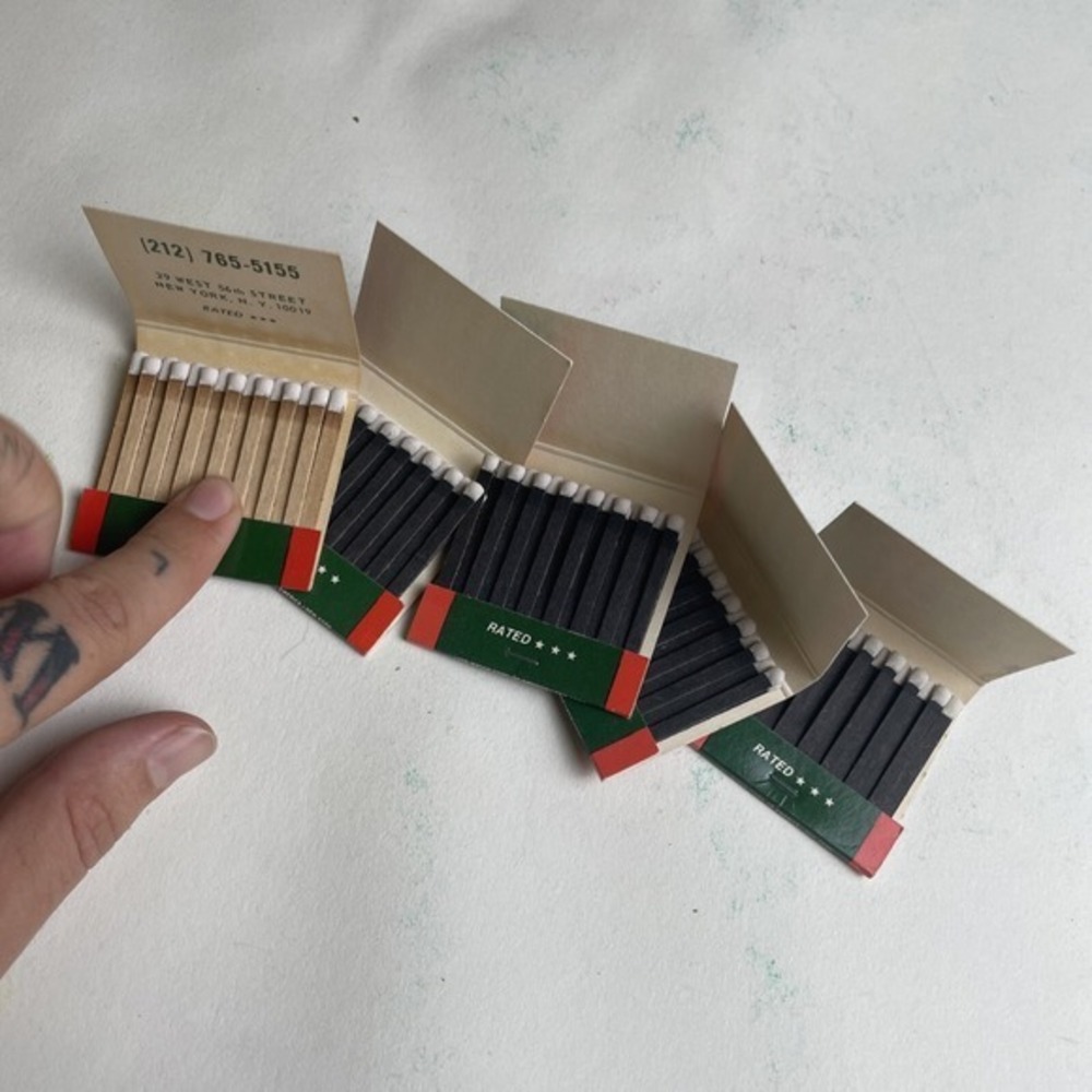 Aperitivo Restaurant NYC Matchbook Lot - 5 Vintage New York Collectible Unstruck - Picture 2 of 4